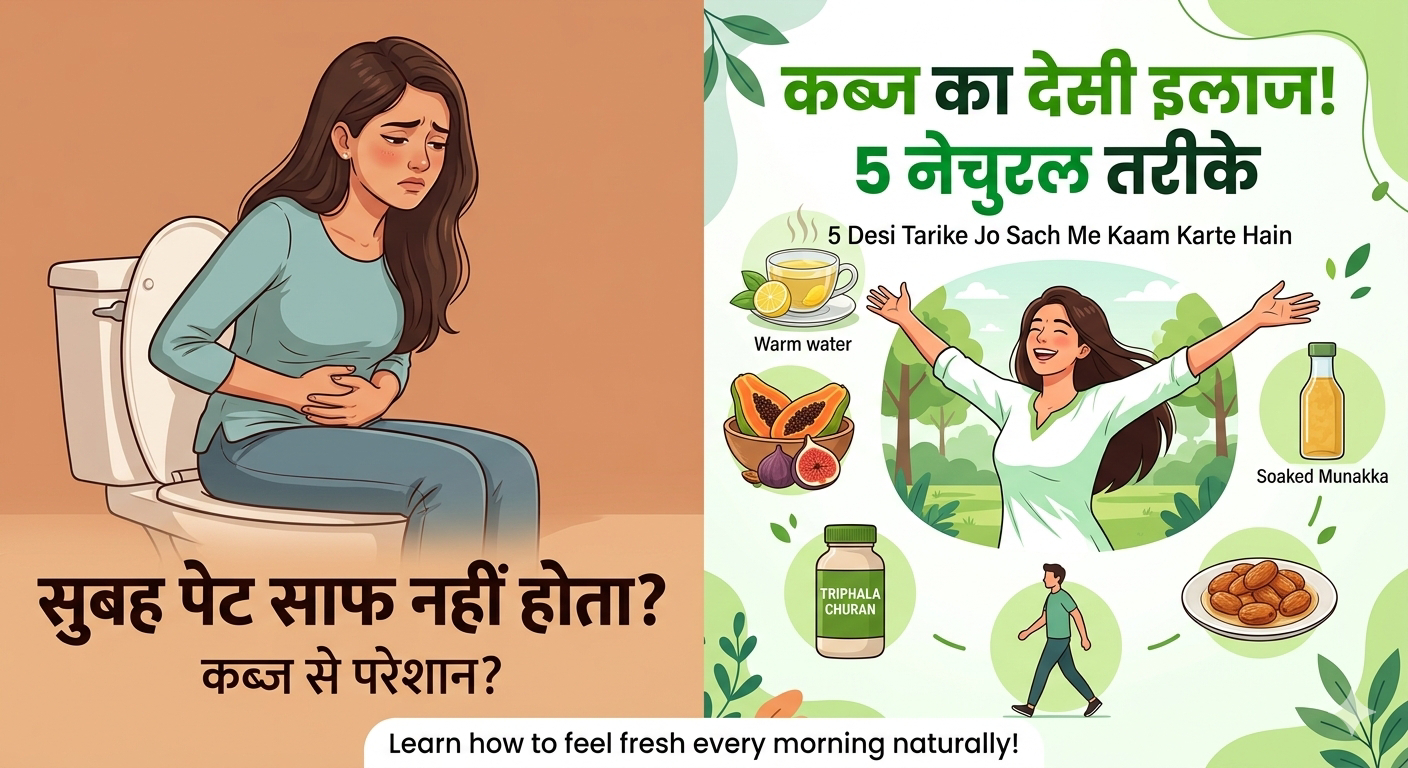 Subah Pet Saaf Nahi Hota? 5 Natural Tarike Jo Sach Me Kaam Karte Hain (Kabz Ka Desi Ilaj)